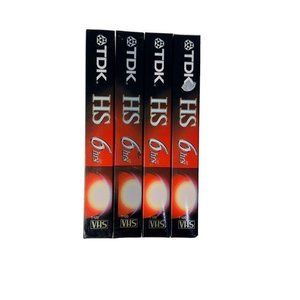 Premium Blank VHS Tapes T-120 VHS 6HR New‎ Sealed Lot of 4